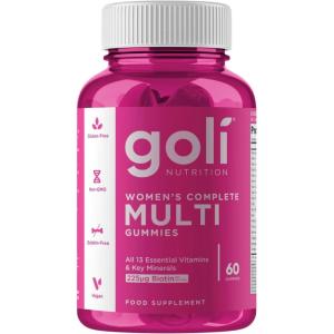 Goli® Women’s Multivitamin Gummies – 60 Count – All 13 Essential Vitamins, and Key Minerals – Kosher, Gluten-Free, Vegan, and Non-GMO.