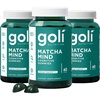 image:imageGoli Matcha Mind Cognitive Gummies with Cognizin Citicoline  250mg Citicoline Plus Matcha Powder  Brain Health and Focus Support  Vegan NonGMO GlutenFree180 Count