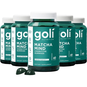 Goli Matcha Mind Cognitive Gummies with Cognizin Citicoline – 250mg Citicoline Plus Matcha Powder – Brain Health and Focus Support – Vegan, Non-GMO, Gluten-Free(300 Count)