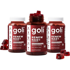 Goli World’s First Renew NAD+, 60 Count – Nicotinamide Riboside (NR) – Cellular Energy & Healthy Aging Support – Vegan, Non-GMO, Gelatin-Free Liquid-Center Gummies(180 Count)