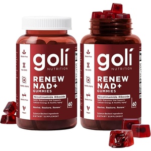 Goli World’s First Renew NAD+, 60 Count – Nicotinamide Riboside (NR) – Cellular Energy & Healthy Aging Support – Vegan, Non-GMO, Gelatin-Free Liquid-Center Gummies(120 Count)