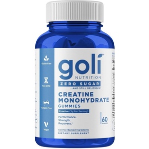 Goli Zero Sugar Creatine Gummies – Keto-Friendly, Rich in Fiber, No Sugar Alcohols, No Artificial Sweeteners, Gluten-Free, Vegan, Non-GMO, and Gelatin-Free(1)