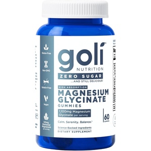 Goli Zero Sugar Magnesium Gummies – 125mg Magnesium Citrate with Vitamin D 60 Count Each (3 Pack, 180 Total) – No Artificial Sweeteners, No Sugar Alcohols – Vegan, Keto-Friendly, Gluten-Free(60 Count)